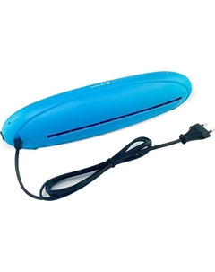 Ламинатор ГЕЛЕОС ЛМ A4 Радуга ЛМА4РГ голубой, А4, 2х150 (пленка 75-150мкм), 250 мм/мин, 2 вала, пласт. корпус, мах толщина 0,6мм Гелеос