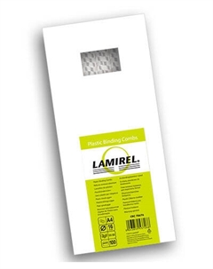 Пружина LA-78676 пластиковая Lamirel, 16 мм, белый, 100шт Fellowes