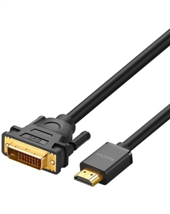 Кабель интерфейсный HD106 10137_ HDMI to DVI(24+1), 5м, черный Ugreen
