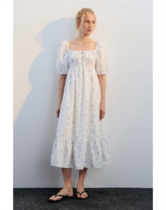 Платье-трапеция миди с завязками на груди Befree