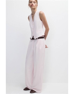 Брюки широкие костюмные со стрелками Befree