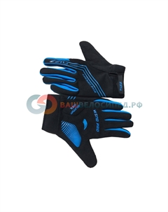 Велоперчатки WIND PRO, длинные пальцы, утепленные, черно-синий, 08-202811 (Размер: S) Fuzz