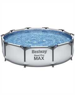 Каркасный бассейн Steel Pro Max, 305х76 см, 4678 л, фильтр-насос 1249 л/ч (56408 BW) Bestway