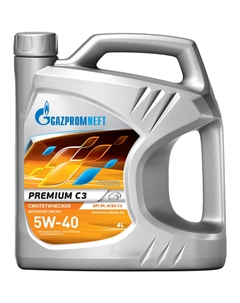 Масло моторное Газпронефть Premium C3 5W-40 API SP 4 л Gazpromneft