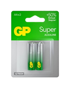 Батарейка Batteries Super G TECH 1,5 В LR6 АА 2шт Gp