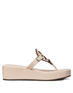 Шлепанцы на платформе Miller, розовый Tory burch