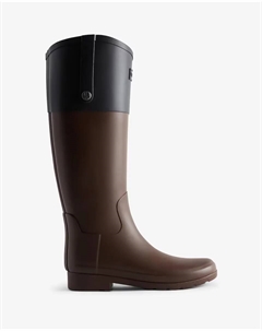 Женские сапоги веллингтон с высоким голенищем, коричневый Hunter