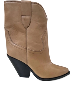 90мм кожаные сапоги, нейтральный Isabel marant