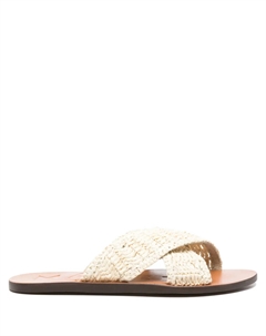 Балетки из рафии Manebi, нейтральный