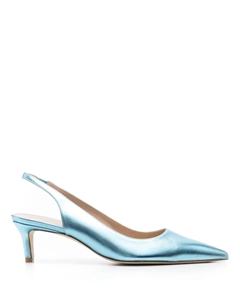 Туфли с эффектом металлик, синий Stuart weitzman