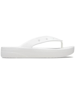 Женские классические шлепанцы на платформе, белый Crocs