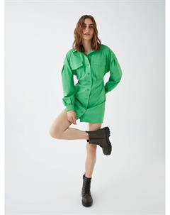 Кожаные женские ботинки на шнуровке и молнии Lcw steps