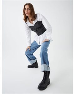 Женские ботинки на толстой подошве со шнуровкой Lcw steps