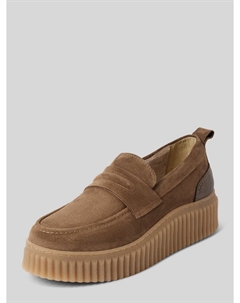 Тапочки из мягкой замшевой коровьей кожи, серо-коричневый Marc o'polo