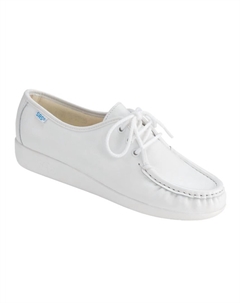 Женские мокасины Siesta Lace Up Loafer - Medium In White Sas