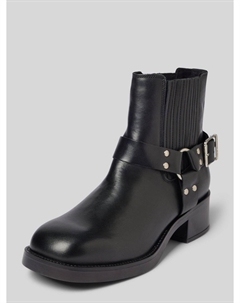 Кожаные ботинки на блочном каблуке модель 'BREAKER', черный Steve madden