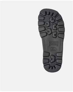 Женские сандалии Brutus однотонные кожаные сабо, чёрный Camper