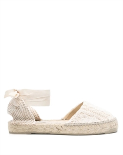 Эспадрильи в технике кроше Manebi, белый