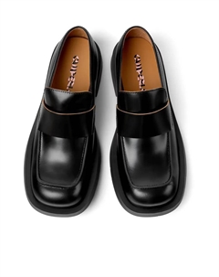 Черные кожаные мокасины унисекс, чёрный Camper lab