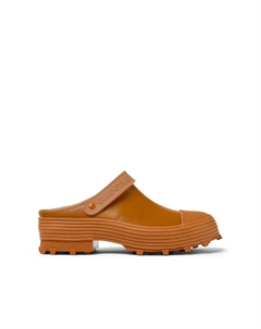 Коричневые сабо унисекс из вулканизированной кожи, коричневый Camper lab