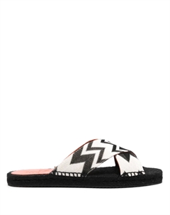 Эспадрильи с перекрестными ремешками, черный Missoni