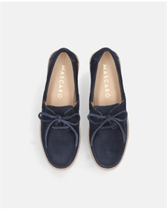 Жозефина женские замшевые мокасины со шнурками, тёмно-синий Mascaró