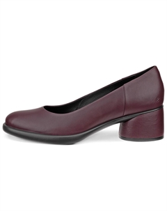 Туфли на высоком каблуке женские бордовые Ecco