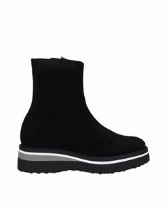 Женские ботильоны из лайкры на платформе, чёрный D'chicas