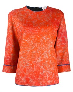 Rohka блузка с принтом l оранжевый Rohka