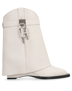 60 мм сапоги из ковбойской кожи Shark Lock, белый Givenchy