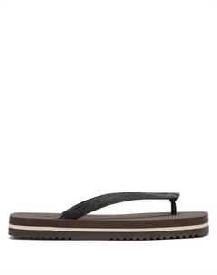 Шлепанцы с декором Monili, коричневый Brunello cucinelli