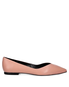 Кожаные балетки, розовый Hugo
