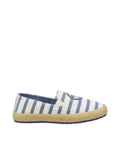 Женские эспадрильи с полосатым рисунком и вышивкой спереди, синий Gant