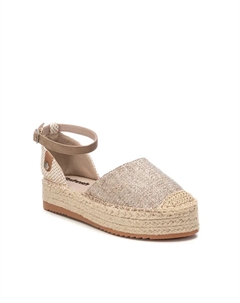 Женские эспадрильи на платформе с застежкой на пряжке, бежевый Refresh