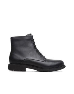 Neuman женские кожаные ботильоны на шнурках, чёрный Camper