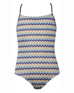 Купальник для девочек Лена с принтом зигзаг, многоцветный Red point