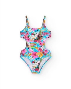 Разноцветный купальник для девочек с тропическим принтом, многоцветный Tuc tuc