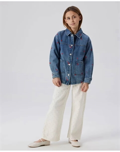 Широкие брюки для девочек, белый Name it