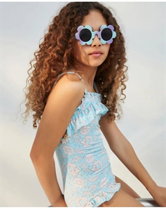 Купальник для девочки с цветами Kids, синий El corte inglés