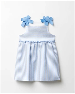 Платье в полоску пике, синий Сфера