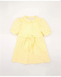 Платье-рубашка для девочки в клетку, жёлтый Fina ejerique