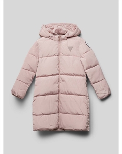 Стеганое пальто прямого кроя с капюшоном Guess