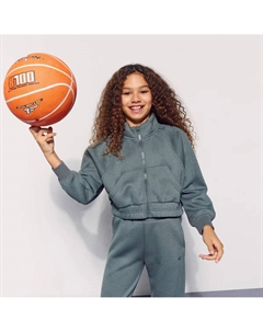 Бумеранг девичий свитшот Sportcasual, темно-зеленый Boomerang