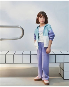 Широкие брюки для девочки из флиса фэнтези Kids, лавандовый El corte inglés