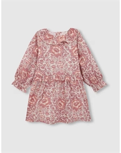 Платье для девочки с принтом и рюшами, цвет Rosa Gocco