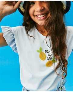 Футболка для девочек с коротким рукавом Kids, тёмно-синий El corte inglés