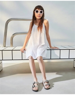 Платье для девочки с вышивкой Kids, белый El corte inglés