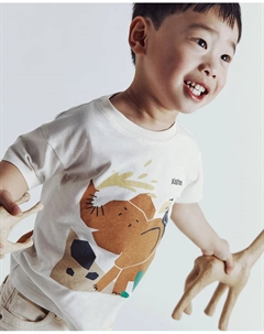 Футболка с принтом, цвет Crudo Сфера