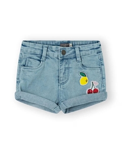 Женские шорты светло-голубого цвета с декоративными нашивками, голубой Canada house