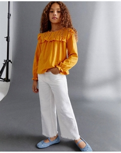 Футболка с длинным рукавом для девочки в романтическом стиле Kids, цвет 770 Terracota El corte inglés